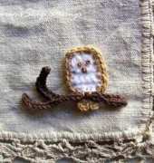 crochet pattern owl applique