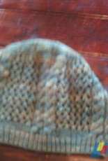 Cable and Lace Knit Slouch hat