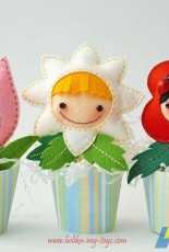 Flowers girls - Felt pattern