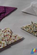 Fabric Corner Bookmarks - Origami