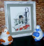 Geese at Water Pump - Cross Stitch Gold №37