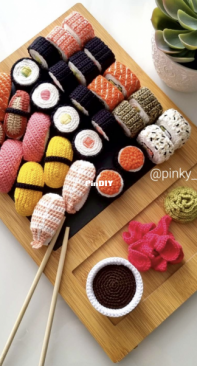 Pinky Pinky Blue - Nadejda Khegay - Sushi Set