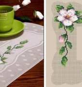 Cherry blossoms tablecloth Coricamo