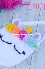 Crazy 4 Crochet Momma - Furls Crochet - Miranda Nippert - Unicorn Purse