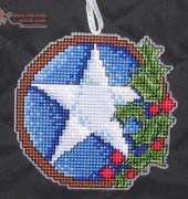 Witches Stitches Holly Day Star Ormament