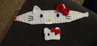 Hello Kitty Earwarmer and Coffee Cozy