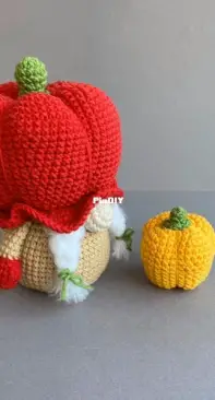 Happy Dolls Handmade - Lucy Magic Pattern - Julia /Kate - Negovorina - Bell Pepper Gnome