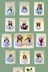 Cotton Blossom Angel Ornaments