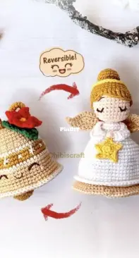Chibiscraft - Febby Kurniawati Pranajaya - Reversible Christmas Angel and Bell