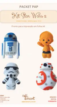 Timart - Fatima Barbosa - Kit Star Wars 2 - Portuguese