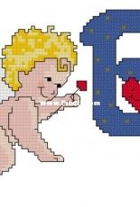 ABC Cupido B from Las Labores de Ana Baby 25 PCS