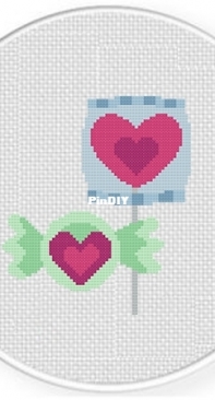 Daily Cross Stich - Hearty Candies