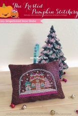 The Frosted Pumpkin Stitchery - Cozy Gingerbread Snow Globe