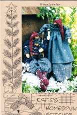 Catie's Homespun Stitches - Til Melt Do Us Part 13" Snowman and Lady