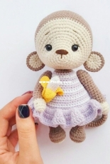 Cute Toys by Vera - Vera Vasylchuk / Vasilchuk - Mona Monkey