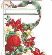 Apples and Roses Stocking by Donna Vermillion Giampa from Just Cross Stitch JCS October 2006 XSD