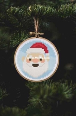 Daily Cross Stitch - Xmas Ornaments Santa