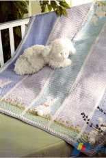 Mary Maxim 4728N - Little Bunny Fou fou Blanket