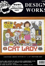 Design Works 9382 - Cat Lady