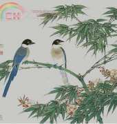 I Love CrossStitch TSG-006 Birds and Bamboo