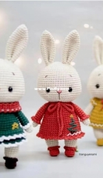 Tra Nguyen-bunnies in dress