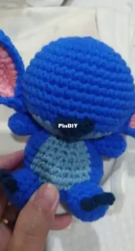 Stitch in progress