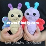 Left Handed Crocheter - Jennifer Adams - Butterfly - Free