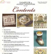 Sampler and Antique Needlework Quarterly SANQ - Vol.61 - Winter 2010