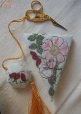 Wild Rose Scissor Case (& fob)