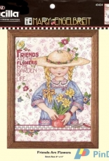 Bucilla Mary Engelbreit 43424 Friends Are Flowers XSD