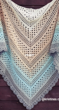 My First Triangle Shawl Free Crochet Pattern - Winding Road Crochet