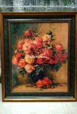 Riolis 1402 "Bouquet of roses" based on the picture of O. Renoir