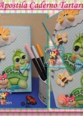 Artes em E.V.A-Painting Turtle /Portugu8se