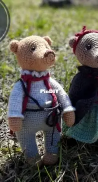 teddy bear crochet pattern RizhikCrochetPattern