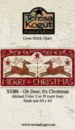 Teresa Kogut Creative Whims XS186 Oh, Deer, It's Christmas XSD
