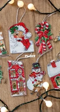 Christmas Ornaments Kit L8051 Counted Cross Stitch Kit