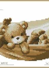 Vervaco PN-0150906 Baby in Hammock in sepia xsd + pcs