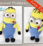 Lovely baby gift - Minion Crochet Pattern #139 - free