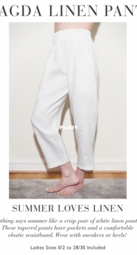 Magda Linen Pants Pattern - Fabrics-Store