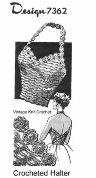 Alice Brooks Design 7362 - Crocheted Halter