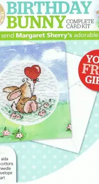 Birthday Bunny by Margaret Sherry from The World of Cross Stitching TWOCS 200 PCS + XSD