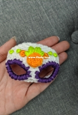 Inky Fox the Yarn Bandit - Emma Kay - Sugar Skull Amigurumi Mask - Free