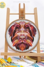 Awesome Pattern Studio C753 - Mandala Wirehaired Pointing Griffon