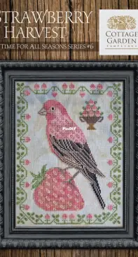 Cottage Garden Samplings - A Time For All Seasons #6 - Strawberry Harvest XSD