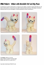 7 Robots Shop - Suzy Dias - Kitten with Bendable Tail and big paws - Free