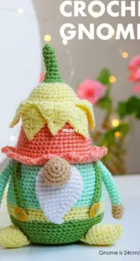 Polushka Bunny - Crochet Page - Gnomeland - CrochetGnome Toys - Maria Ermolova - Daffodil Garden Gnome