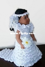 Always Pretty in Pink - Wanetta Cavanaugh - 18" Wedding Dress Doll Costume