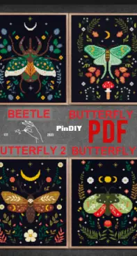 XCrossStitchPatternX - Butteflies And Insects Series