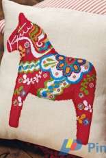 Three Dala Horses by Felicity Hall from Cross Stitcher 258 and Russian Cross Stitcher 102 XSD