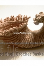 Curved Shell Basket by Julia SimpleCraftTutorial - English